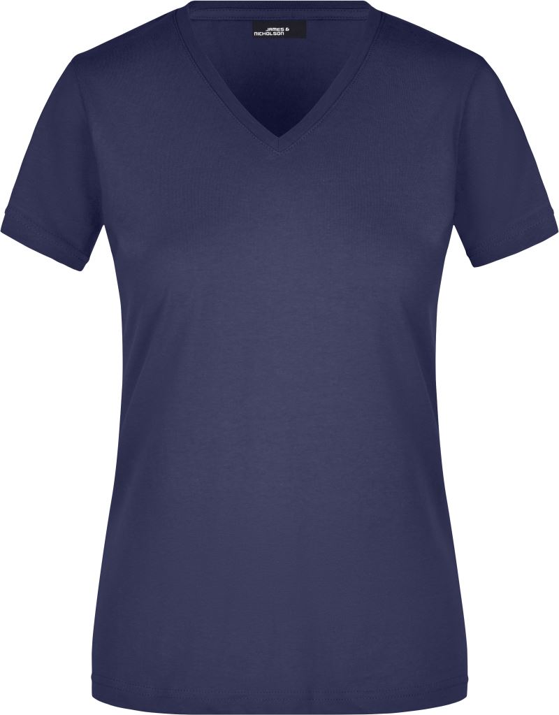 Tailliertes Damen V-Ausschnitt T-Shirt Daiber | JN 972