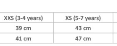Kinder Warnweste Korntex | ACTION Grössentabelle Kinder Warnweste Korntex | ACTION Grössentabelle