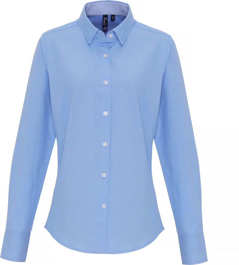 Oxford Bluse Streifen langarm Premier | PR 338