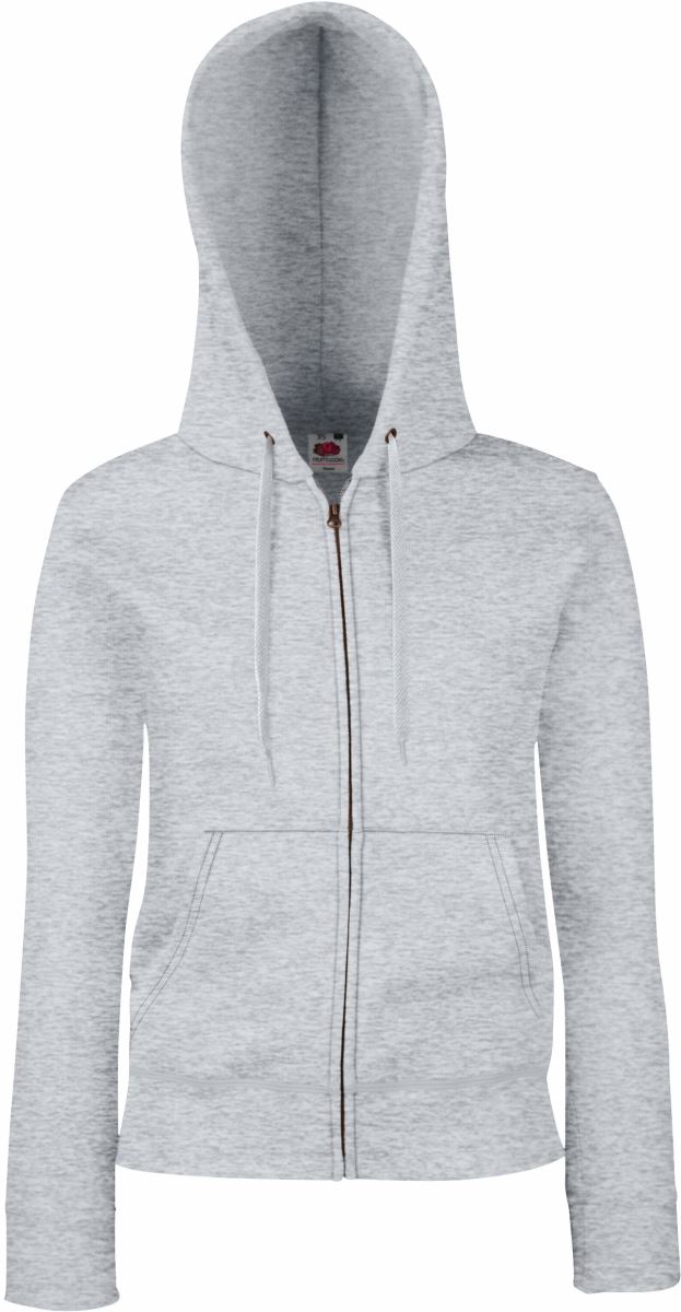 Damen Kapuzen Sweatjacke F.O.L. | Premium Lady-Fit Hooded Jacket