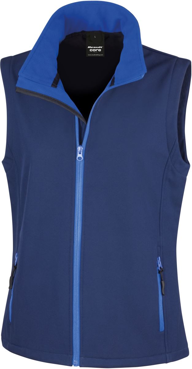 Damen 2-Lagen Softshell Gilet "Printable" Result Recycled | R 232F