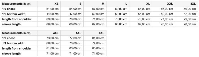 Herren Hybrid Jacke Daiber | JN 1866 Grössentabelle Herren Hybrid Jacke Daiber | JN 1866 Grössentabelle