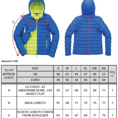 Herren Steppjacke "Snow Bird" Result Urban | R 194M Grössentabelle Herren Steppjacke "Snow Bird" Result Urban | R 194M Grössentabelle
