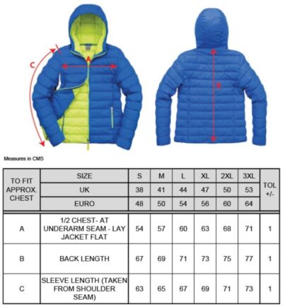Herren Steppjacke "Snow Bird" Result Urban | R 194M Grössentabelle Herren Steppjacke "Snow Bird" Result Urban | R 194M Grössentabelle