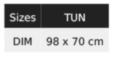 Latzschürze SOL'S | Granada Grössentabelle