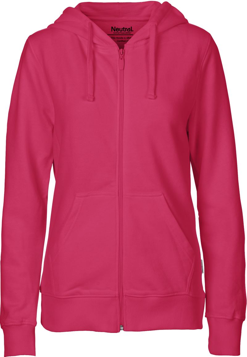 Damen Bio Kapuzen Sweatjacke Neutral | O 83301