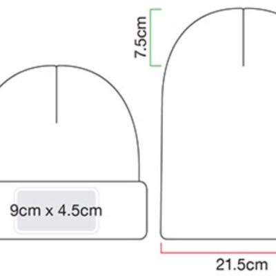 Thinsulate™ Patch Beanie Beechfield | B 440 Grössentabelle