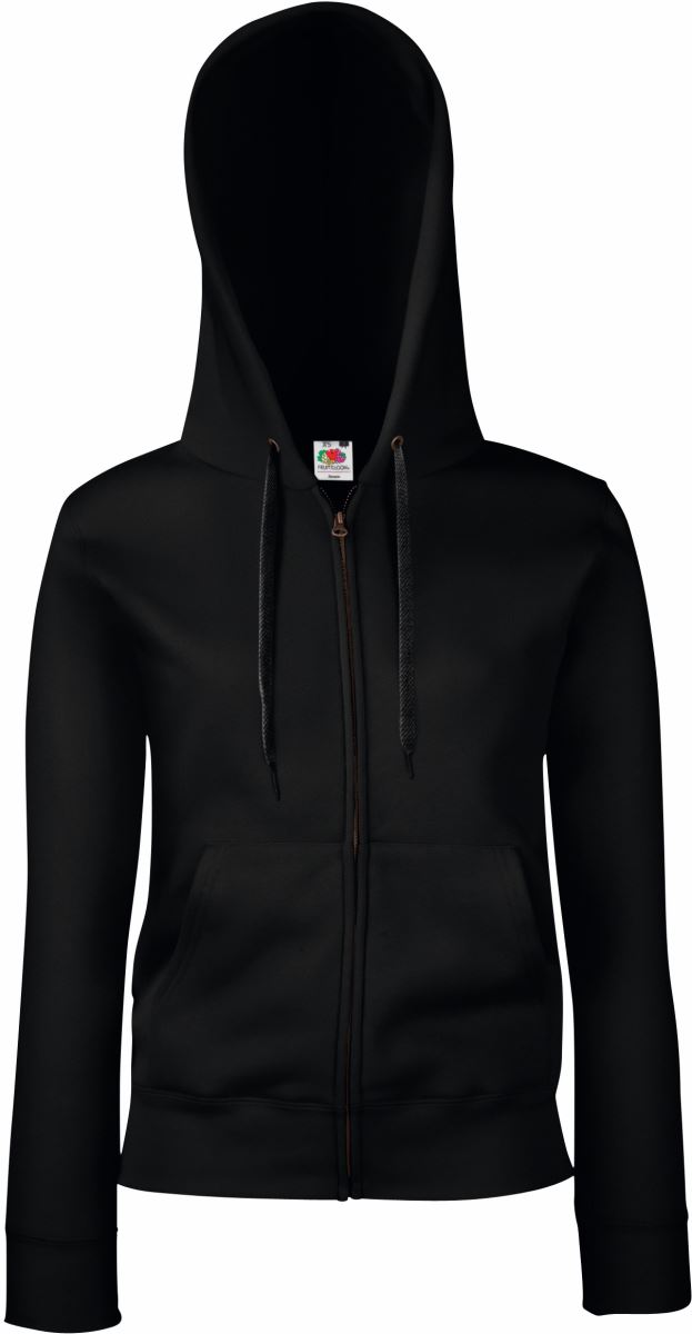 Damen Kapuzen Sweatjacke F.O.L. | Premium Lady-Fit Hooded Jacket