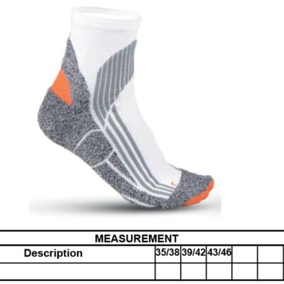 Lauf-Sportsocken Kariban ProAct | PA 035 Grössentabelle