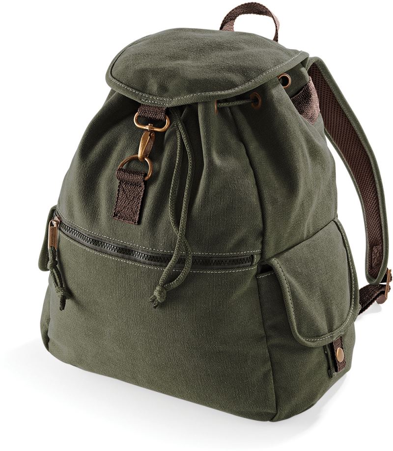 Vintage Canvas Rucksack Quadra | QD 612