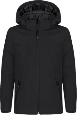 Wattierte Kinder Kapuzen Softshell Jacke Clique | Padded Hooded Softshell Junior
