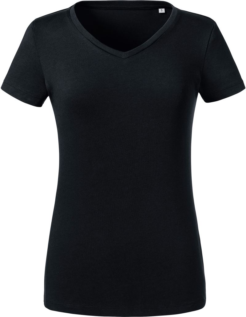 Damen Bio V-Ausschnitt T-Shirt Russell | 103F