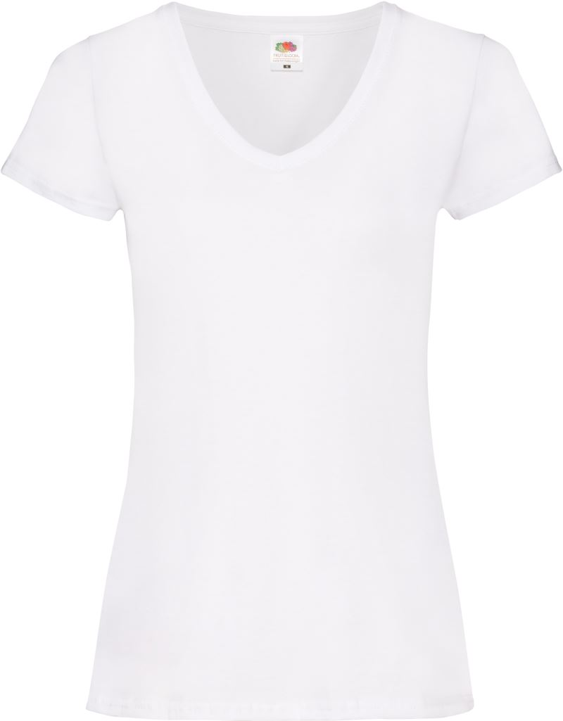 Damen V-Ausschnitt T-Shirt F.O.L. | Lady-Fit Valueweight V-Neck T