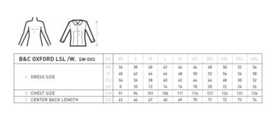 9AE05525-AEC5-4C32-B2E9-FD0DD7B4E89D Oxford Bluse langarm B&C | Oxford LSL /women