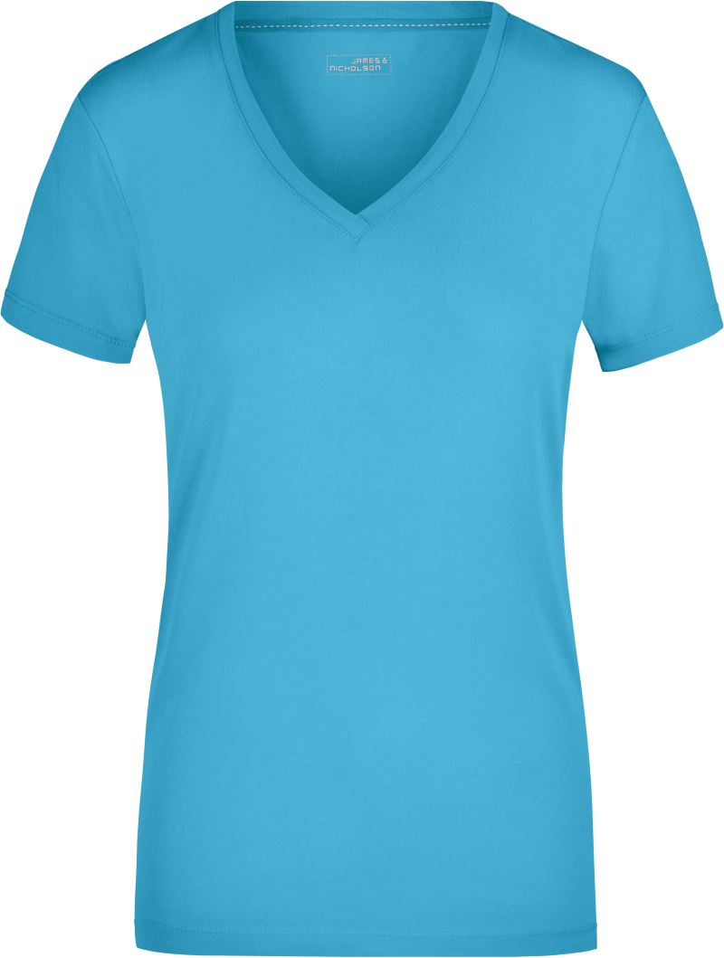Damen Stretch V-Ausschnitt T-Shirt Daiber | JN 928