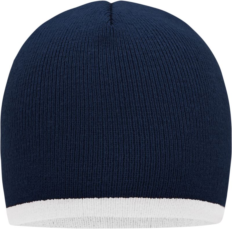 Strick Beanie mit Kontraststreifen Daiber | MB 7584