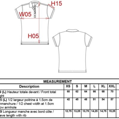 Damen Kontrast Piqué Polo Kariban | K 252 Grössentabelle Damen Kontrast Piqué Polo Kariban | K 252 Grössentabelle