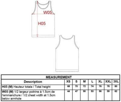 Herren Sport Tanktop Kariban ProAct | PA 441 Grössentabelle