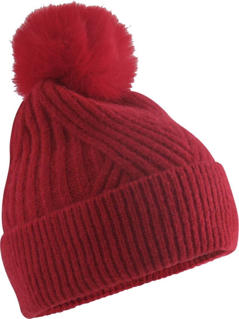 Strickmütze mit Pompon "Snow Luxe" Beechfield | B 529