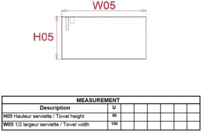 Microfaser Sporthandtuch Kariban ProAct | PA 574 Grössentabelle Microfaser Sporthandtuch Kariban ProAct | PA 574 Grössentabelle