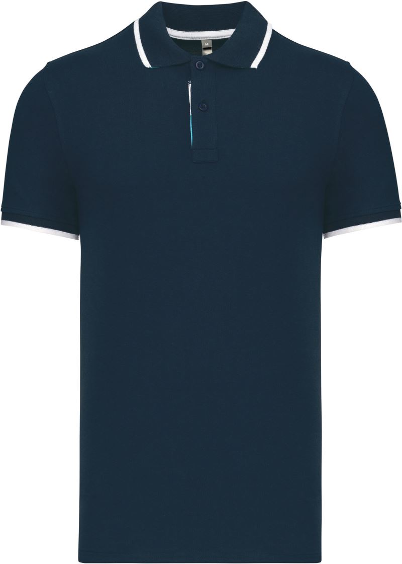 Herren Kontrast Piqué Polo Kariban | K 245
