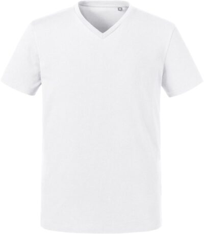 Herren Bio V-Ausschnitt T-Shirt Russell | 103M