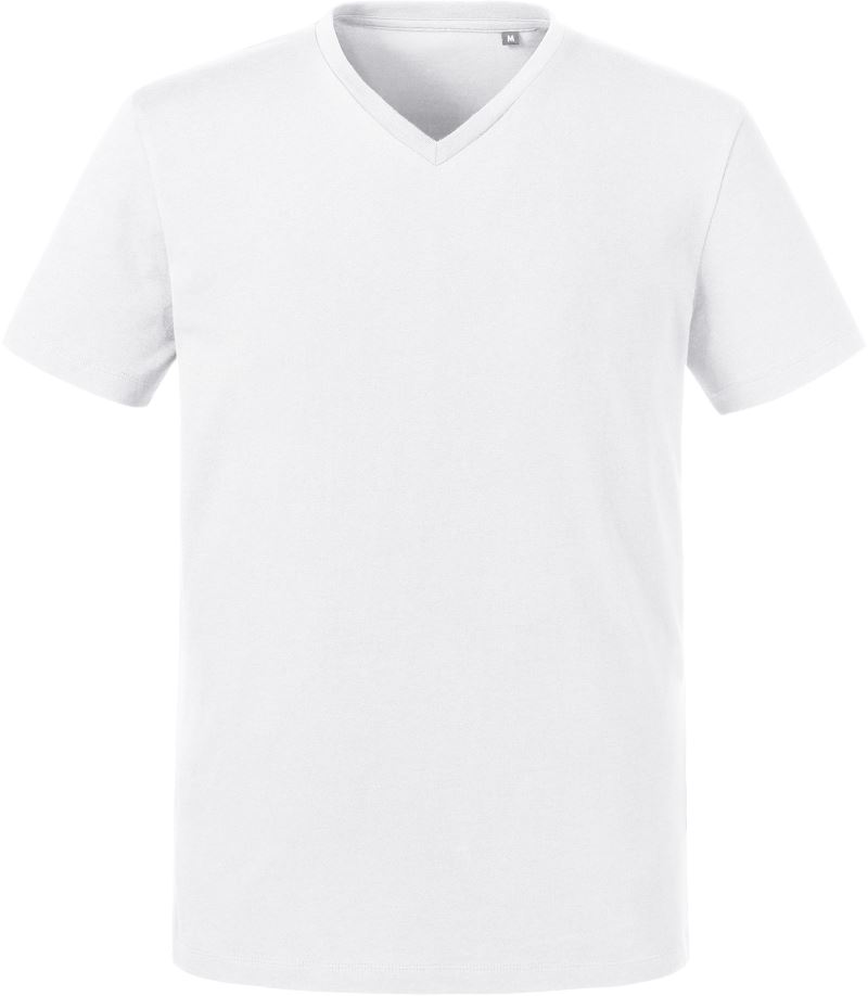 Herren Bio V-Ausschnitt T-Shirt Russell | 103M