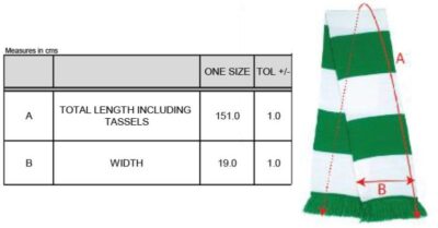 Team Schal Result Winter Essentials | R 146X Grössentabelle