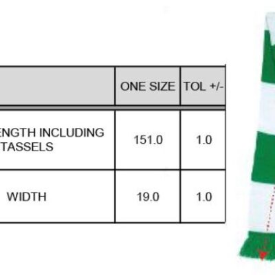 Team Schal Result Winter Essentials | R 146X Grössentabelle