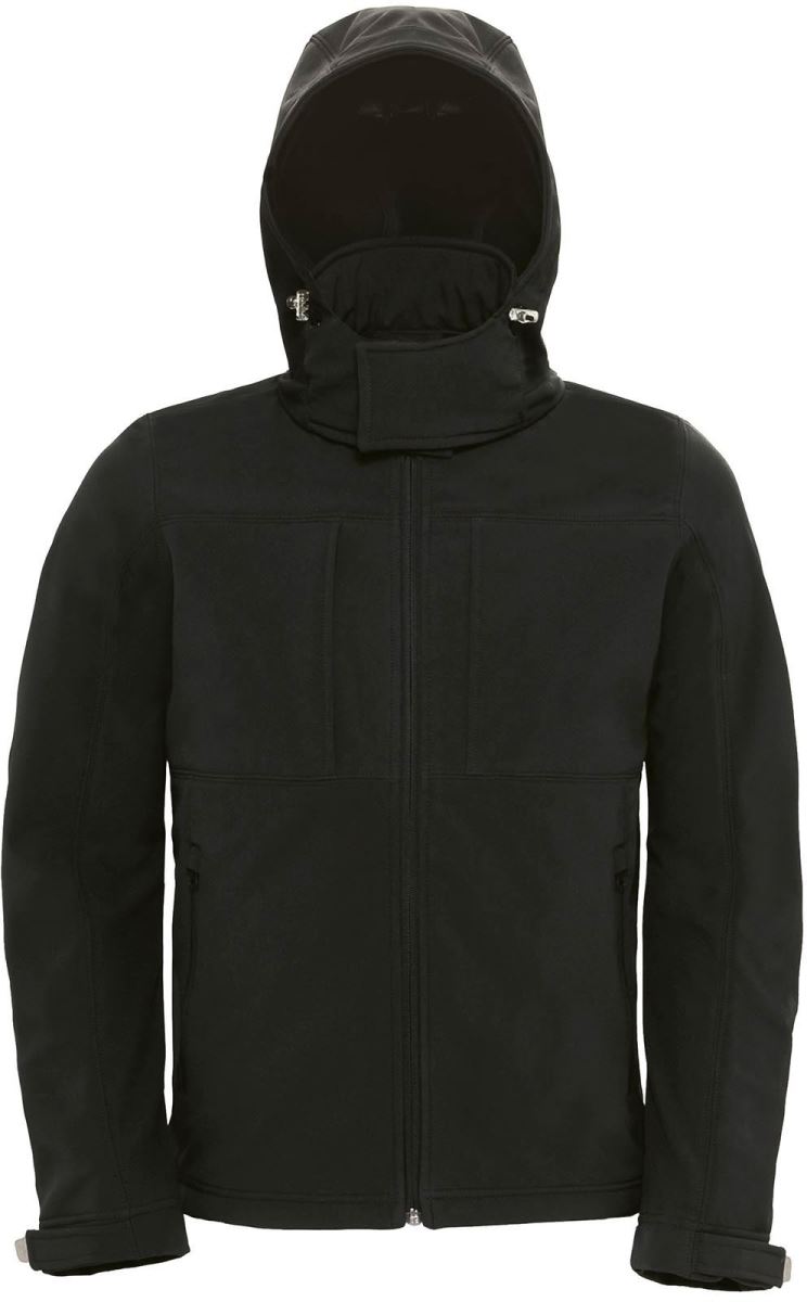 Herren 3-Lagen Kapuzen Softshell Jacke B&C | Hooded Softshell /men