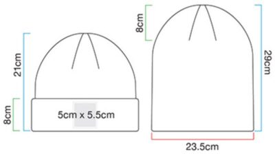 Patch Beanie Beechfield | B 337R Grössentabelle