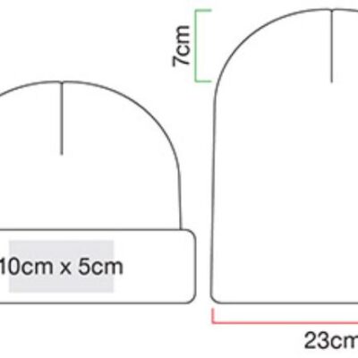 Strickmütze mit Waffelstrick Beechfield | B 422 Grössentabelle