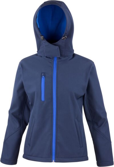 Damen 3-Lagen Softshell Kapuzenjacke Result Core | R 230F Damen 3-Lagen Softshell Kapuzenjacke Result Core | R 230F