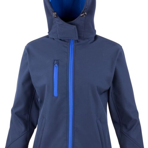 Damen 3-Lagen Softshell Kapuzenjacke Result Core | R 230F