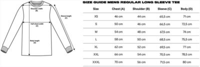 Herren T-Shirt langarm "Essentials" True Blanks | Mens Regular LSL Tee Grössentabelle Herren T-Shirt langarm "Essentials" True Blanks | Mens Regular LSL Tee Grössentabelle