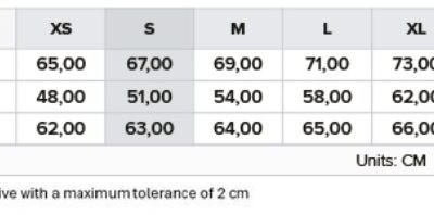 Damen Winter Softshell Jacke Printer | Prime Padded Softshell Women Grössentabelle