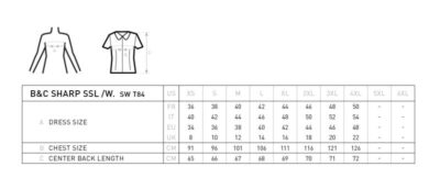 AAA8C7A7-481B-4CAC-AFC3-1516D27B7628 Twill Bluse kurzarm B&C | Sharp SSL /women