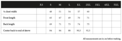 Damen Winterjacke "All Weather" Tee Jays | TJ 9681 Grössentabelle Damen Winterjacke "All Weather" Tee Jays | TJ 9681 Grössentabelle