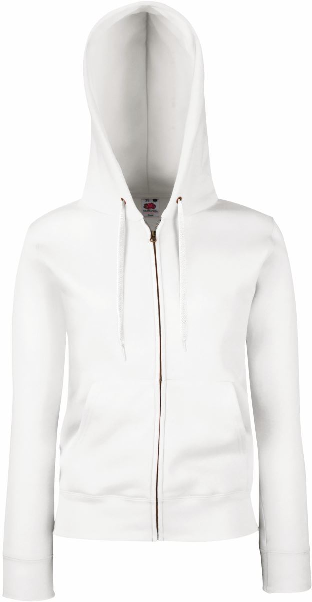 Damen Kapuzen Sweatjacke F.O.L. | Premium Lady-Fit Hooded Jacket