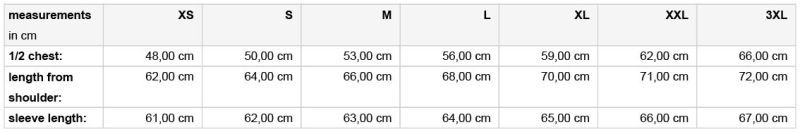 Damen Kapuzen Sweatjacke Daiber | 8025 Grössentabelle