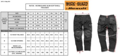 3-Lagen Softshell Workwear Hose Result Work-Guard | R 473X