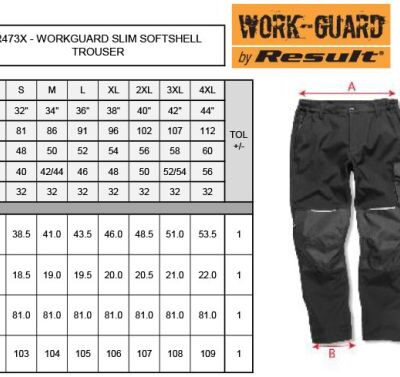 3-Lagen Softshell Workwear Hose Result Work-Guard | R 473X