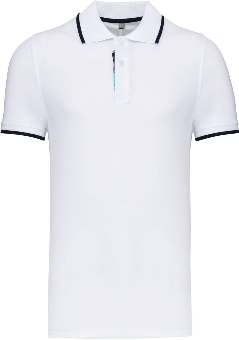 Herren Kontrast Piqué Polo Kariban | K 245