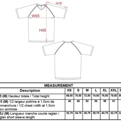 Herren V-Ausschnitt Sport Shirt Kariban ProAct | PA 476 Grössentabelle