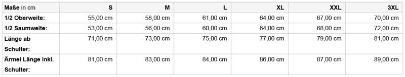 Leichte Herren Steppjacke Daiber | JN 1162 Grössentabelle Leichte Herren Steppjacke Daiber | JN 1162 Grössentabelle