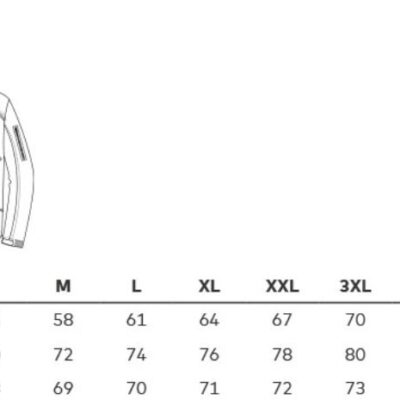 Herren Winter Softshell Jacke Promodoro | 7860 Grössentabelle Herren Winter Softshell Jacke Promodoro | 7860 Grössentabelle