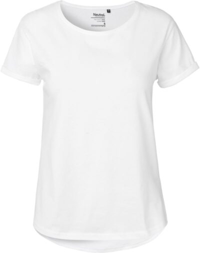 Damen Bio T-Shirt mit Umschlag Neutral | O 80012 Damen Bio T-Shirt mit Umschlag Neutral | O 80012