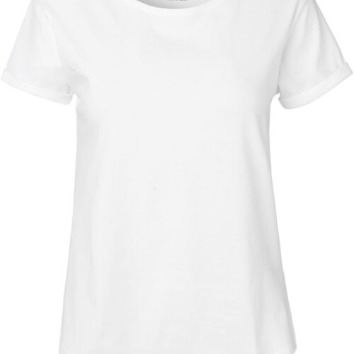Damen Bio T-Shirt mit Umschlag Neutral | O 80012