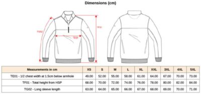 Workwear Sweater mit 1/4 Zip Kariban WK | WK 404