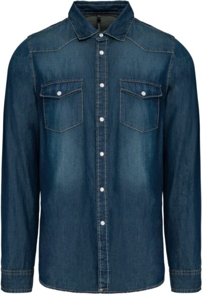 Denim Hemd langarm Kariban | K 519